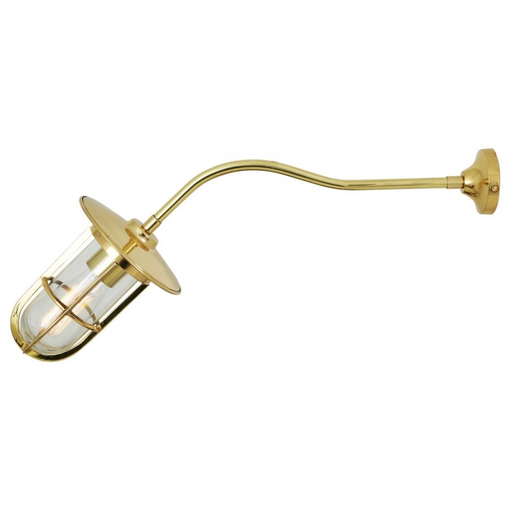 Frosted Brass Wall Sconce Light