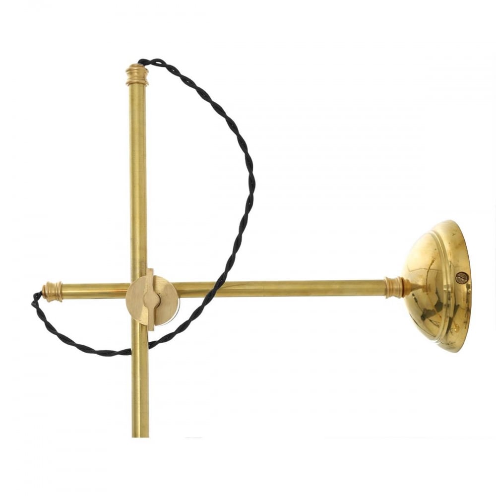 Santiago Adjustable Wall Light in Satin Brass
