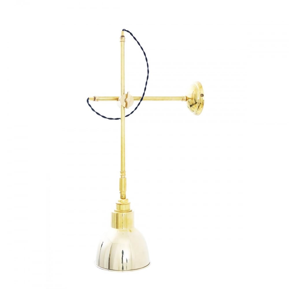 Santiago Adjustable Wall Light in Satin Brass