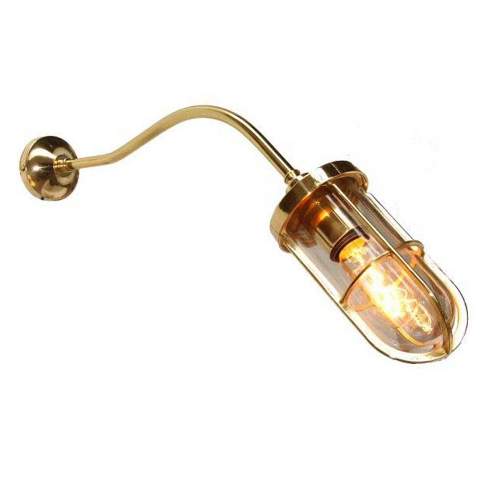 Wybert Brass & Glass Sconce Light