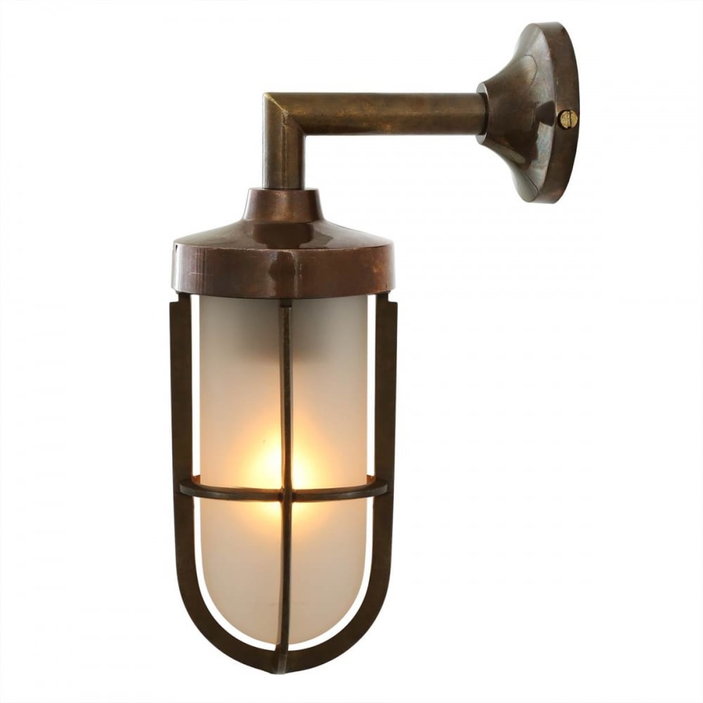 Antique Brass Cladach Sconce with Clear Glass Shade