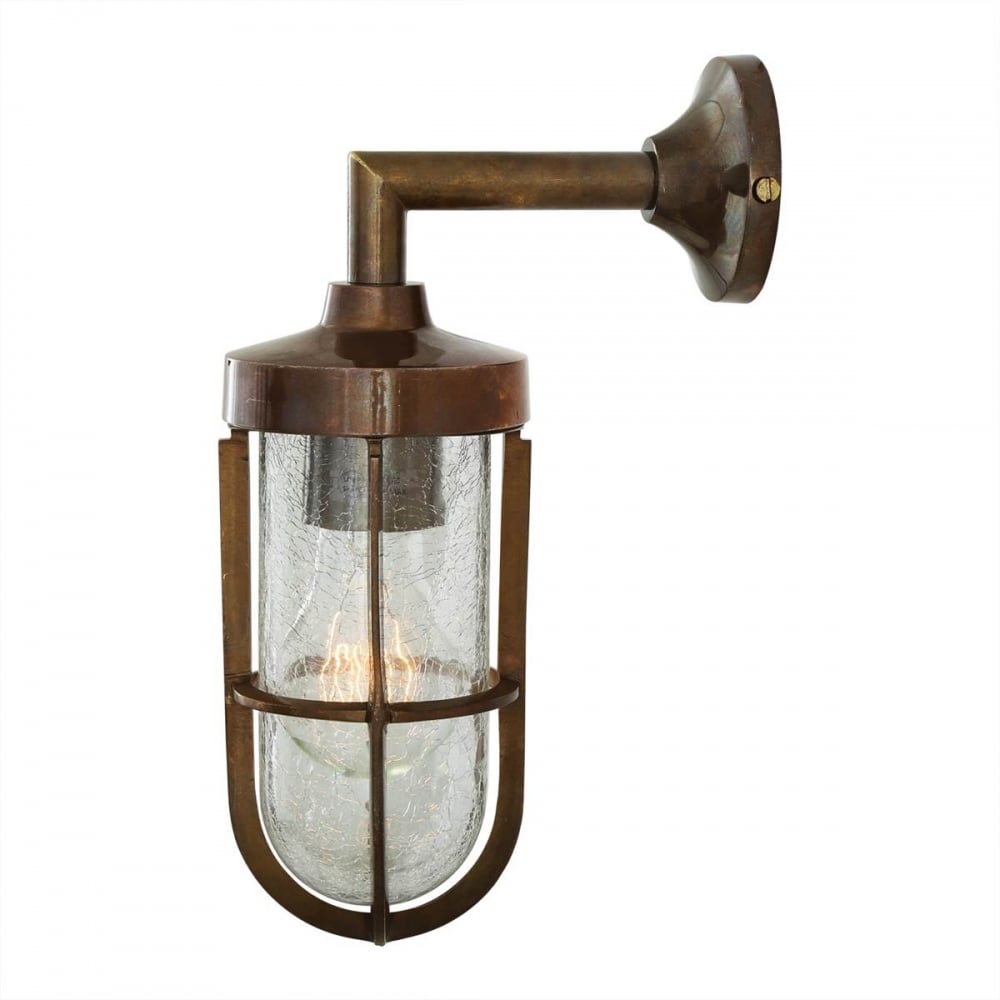 Antique Brass Cladach Sconce with Clear Glass Shade