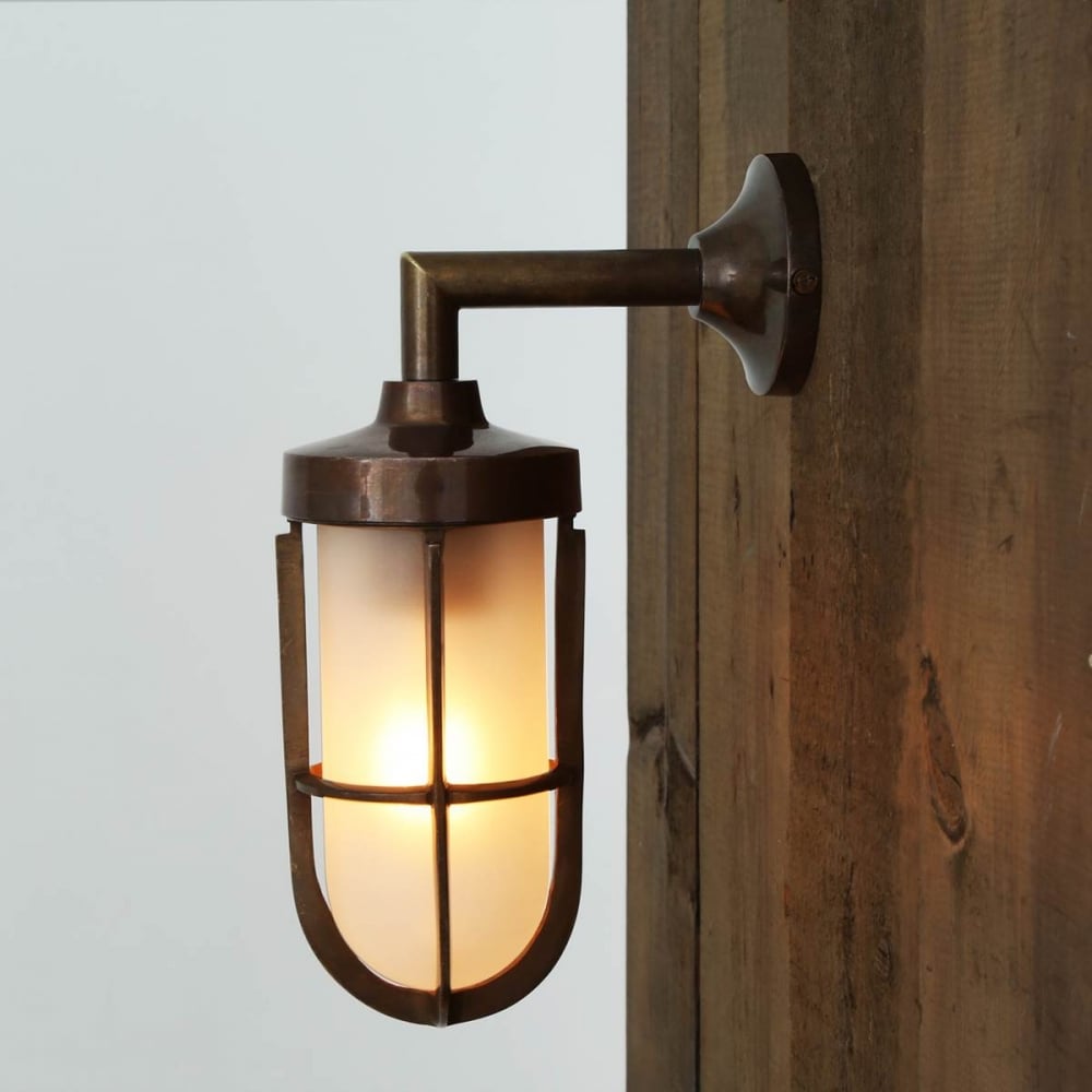 Antique Brass Cladach Sconce with Clear Glass Shade