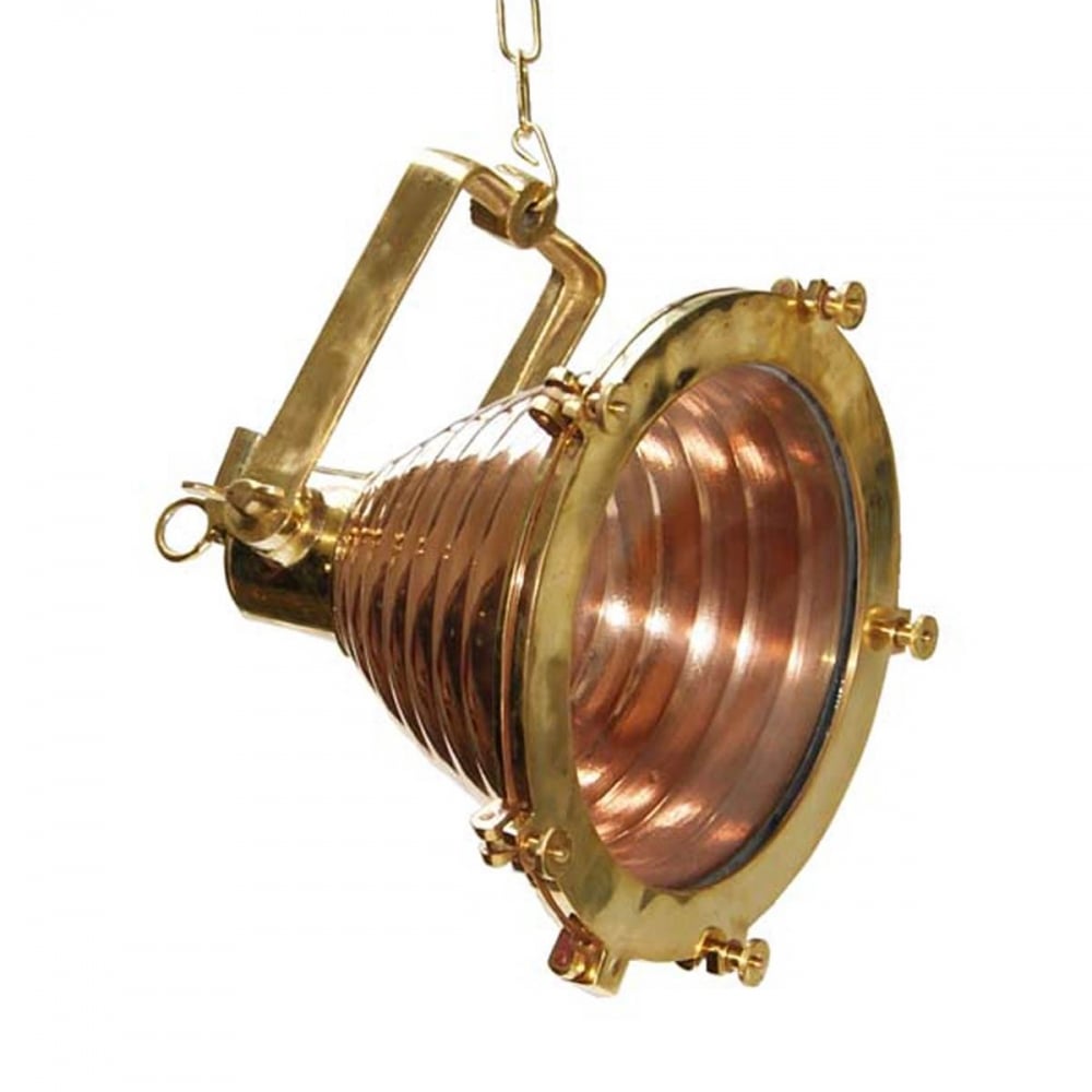 Vintage Algiers Copper Nautical Pendant Lamp