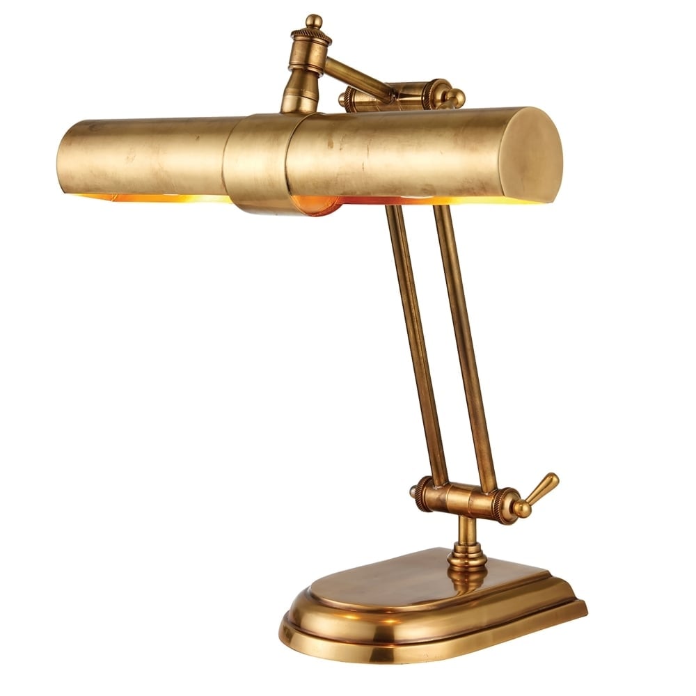 Winchester Adjustable Brass Table Lamp in Elegant Mellow Finish