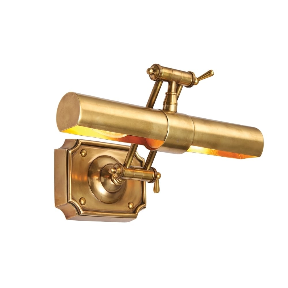 Elegant 14-Inch Winchester Adjustable Brass Picture Light