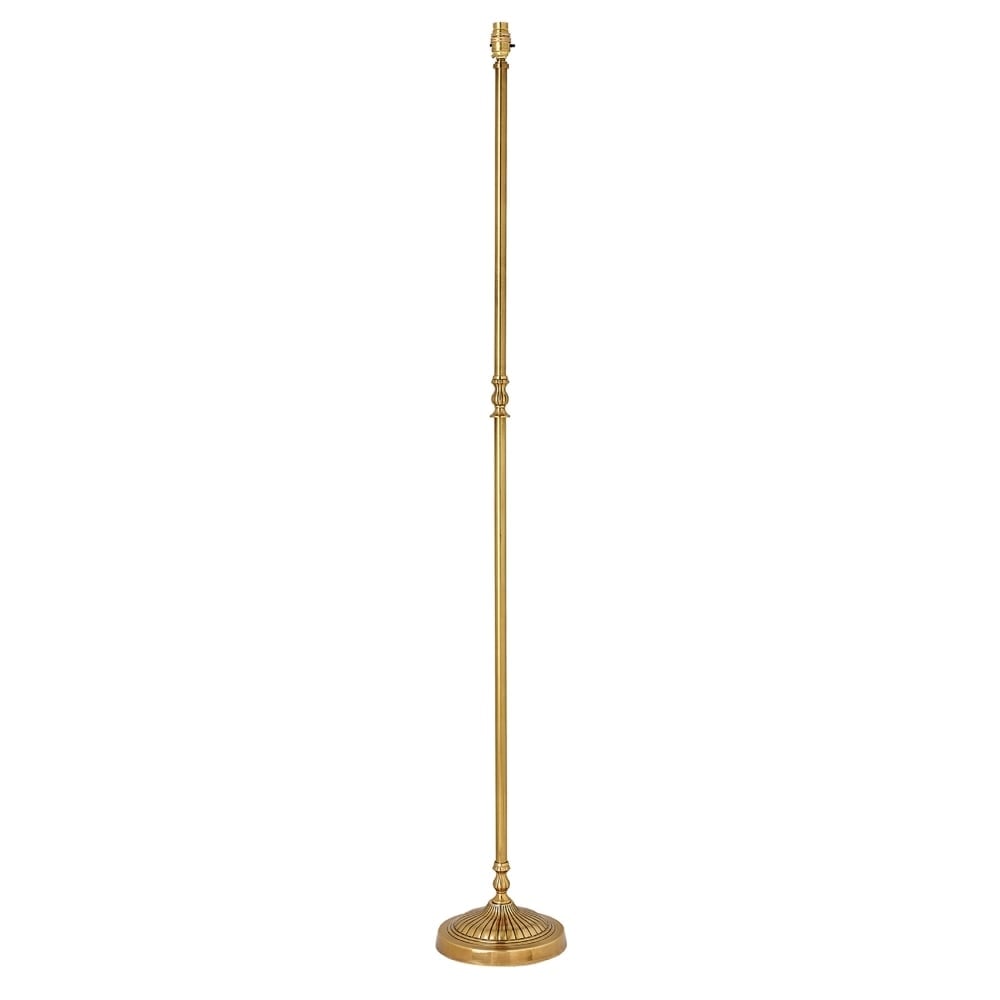 Elegant Brass Floor Lamp with Candlestick Design