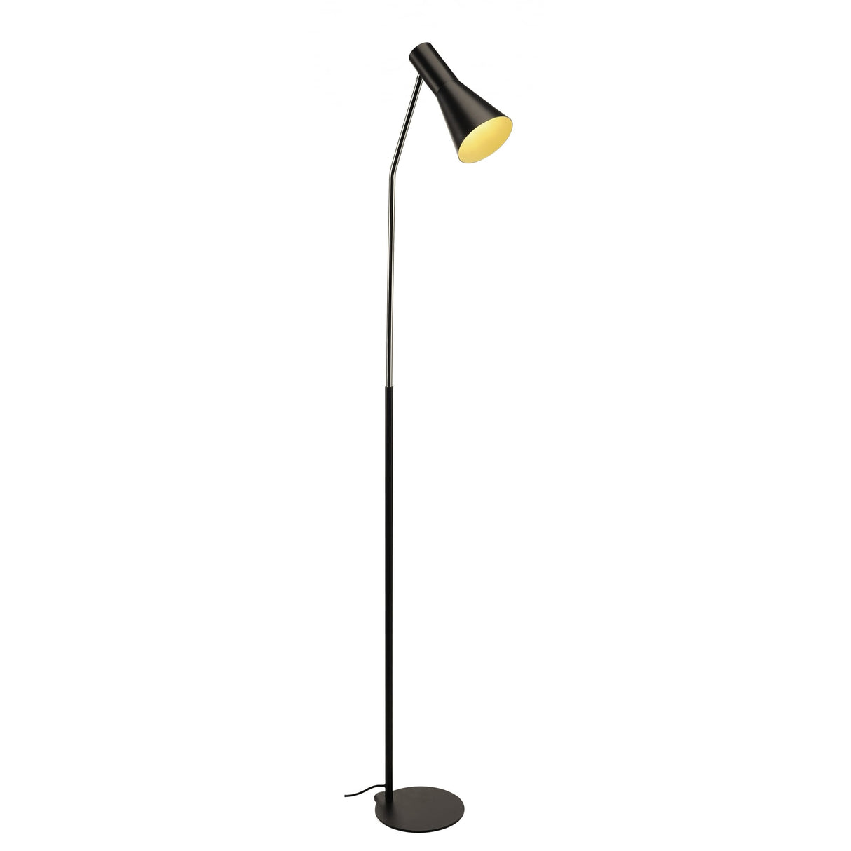 Sleek Black Phelia Floor Lamp with E27 Fitting