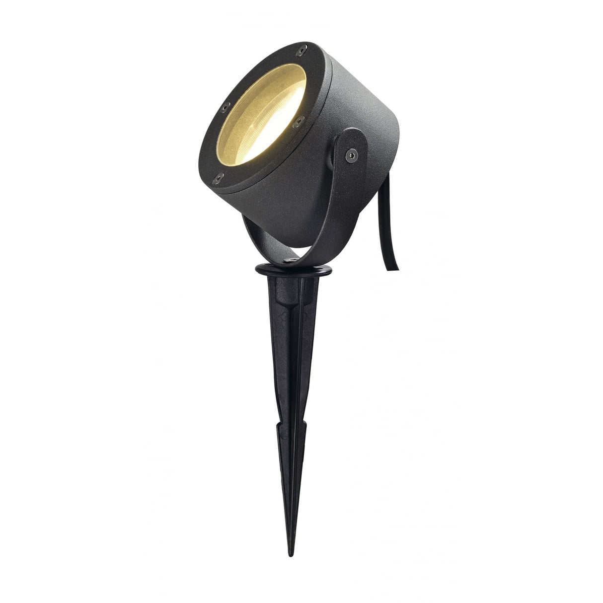 Sitra Anthracite 360° Outdoor Garden Spotlight with Ground Spike, GX53 Bulb Holder, IP44 Rated
