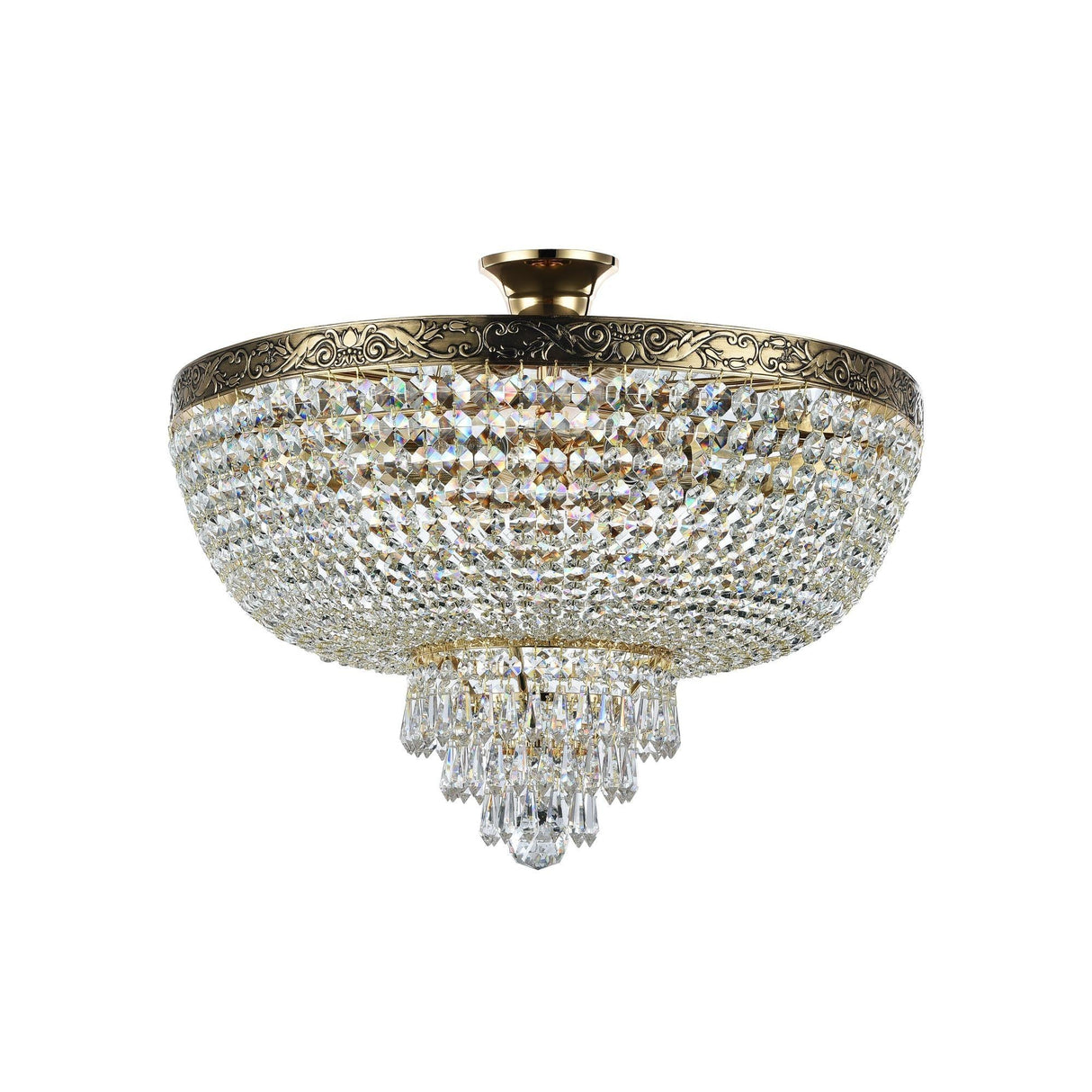 Grand Palace Diamant Gold Crystal Ceiling Chandelier