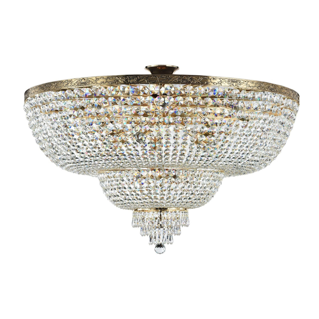 Luxurious Gold Crystal Chandelier - Palace Diamant Series