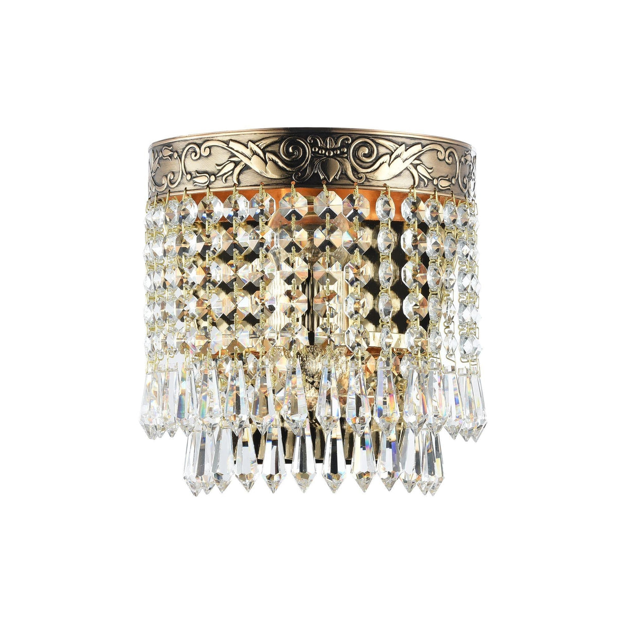 Gilded Palace Diamant Crystal Wall Sconce