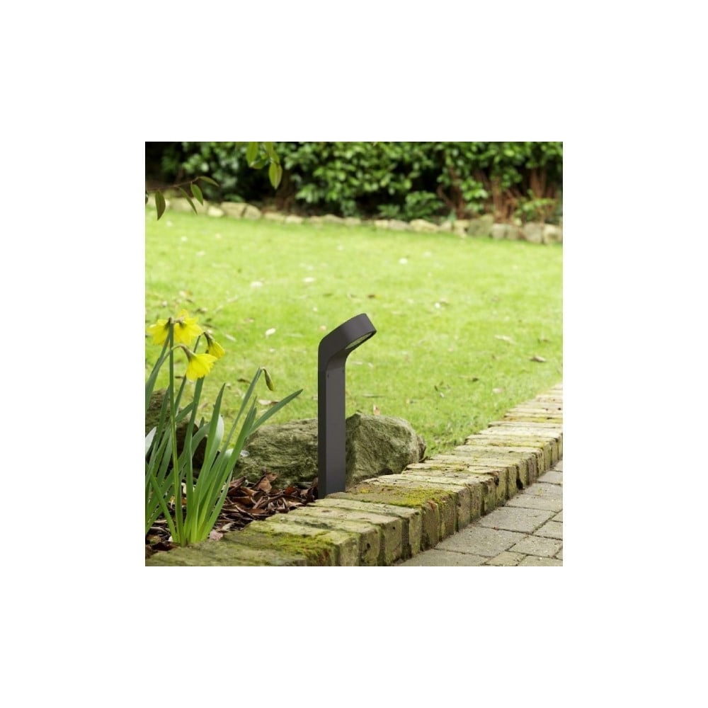 Elegant Black Soprano Pathway Bollard Light, 9W GX53, 485mm