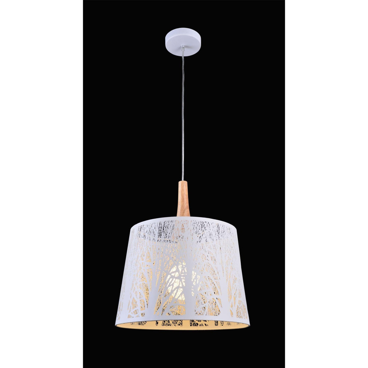 Contemporary White Lantern Pendant Light