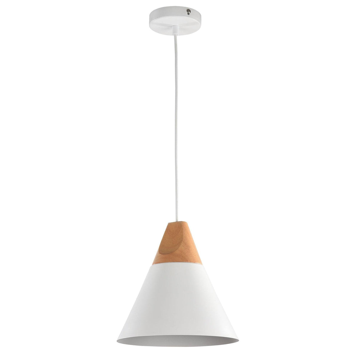 Elegant White Bicones Pendant Light