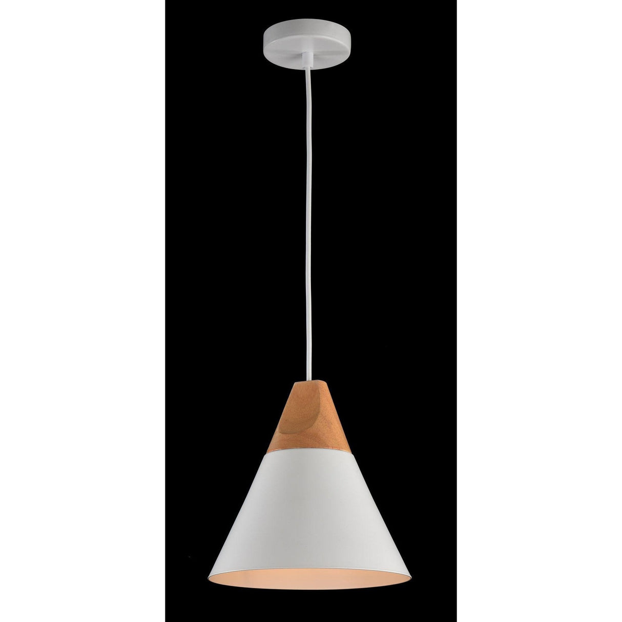 Elegant White Bicones Pendant Light