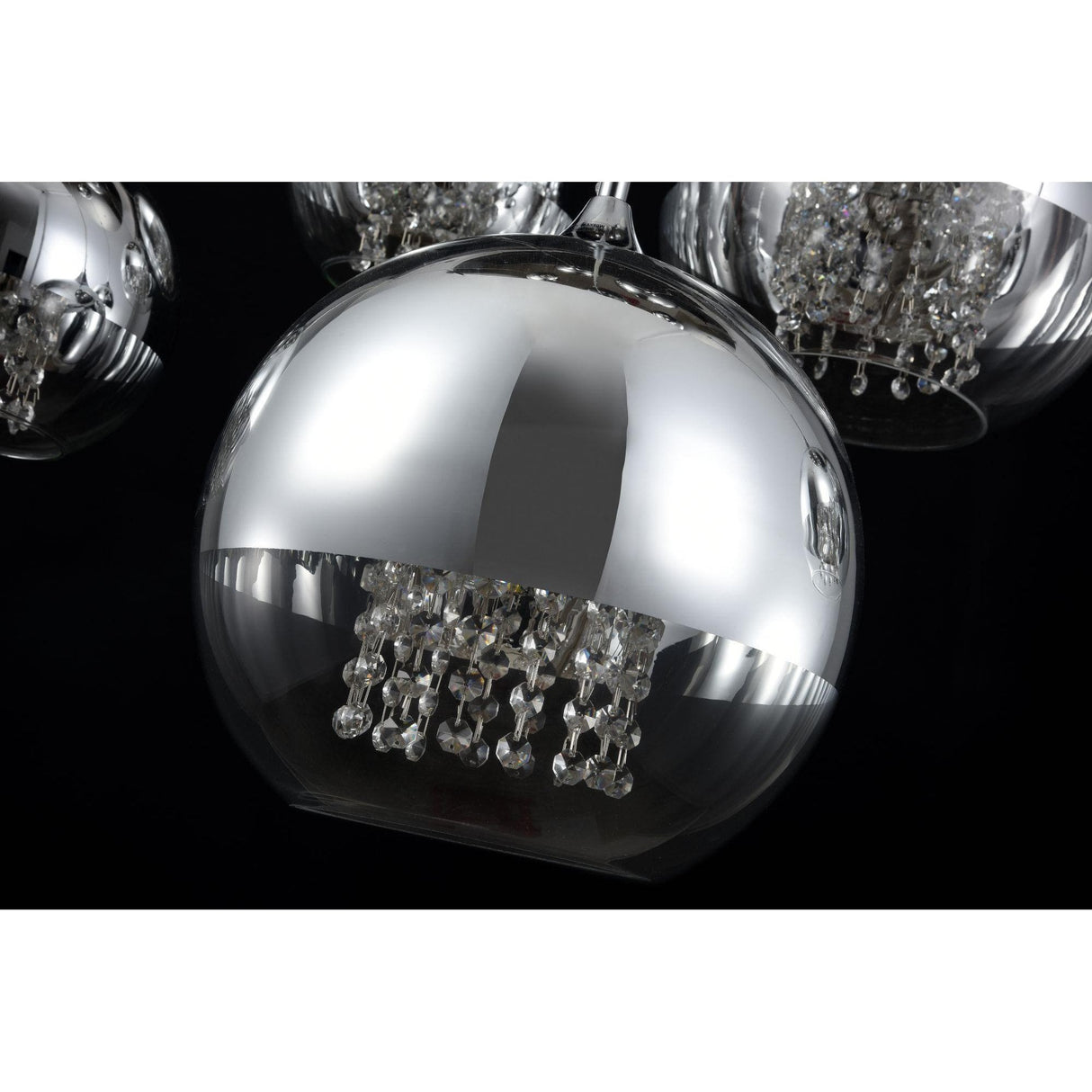 Fermi Nickel Pendant Chandelier, Elegant Modern Lighting Design