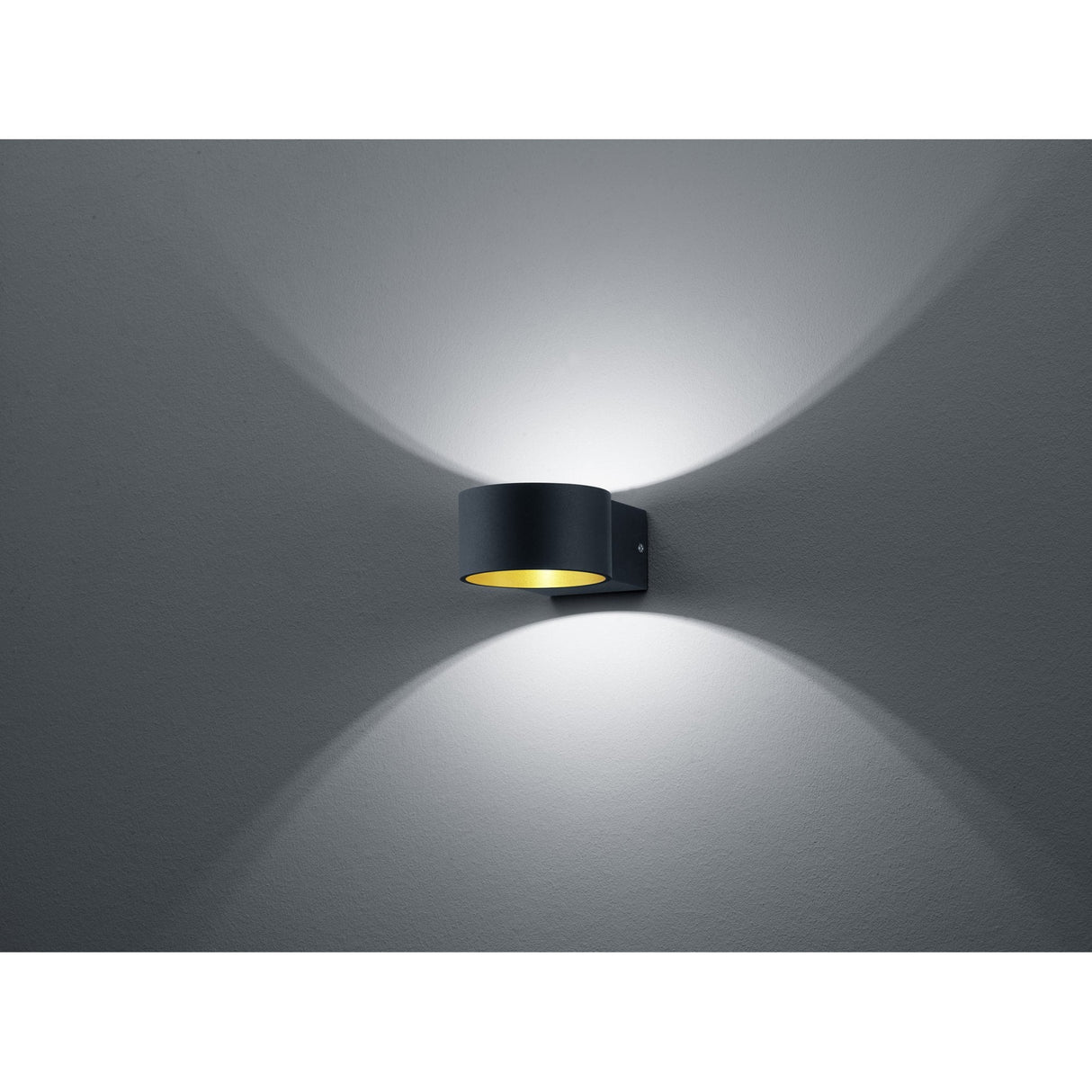 Lacapo Contemporary Matte Black Metal Wall Sconce