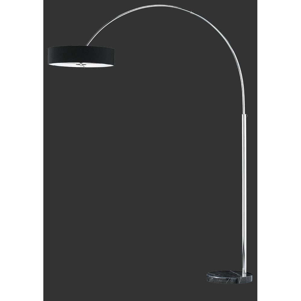 Sophisticated Chrome Finish Contemporary Floor Lamp