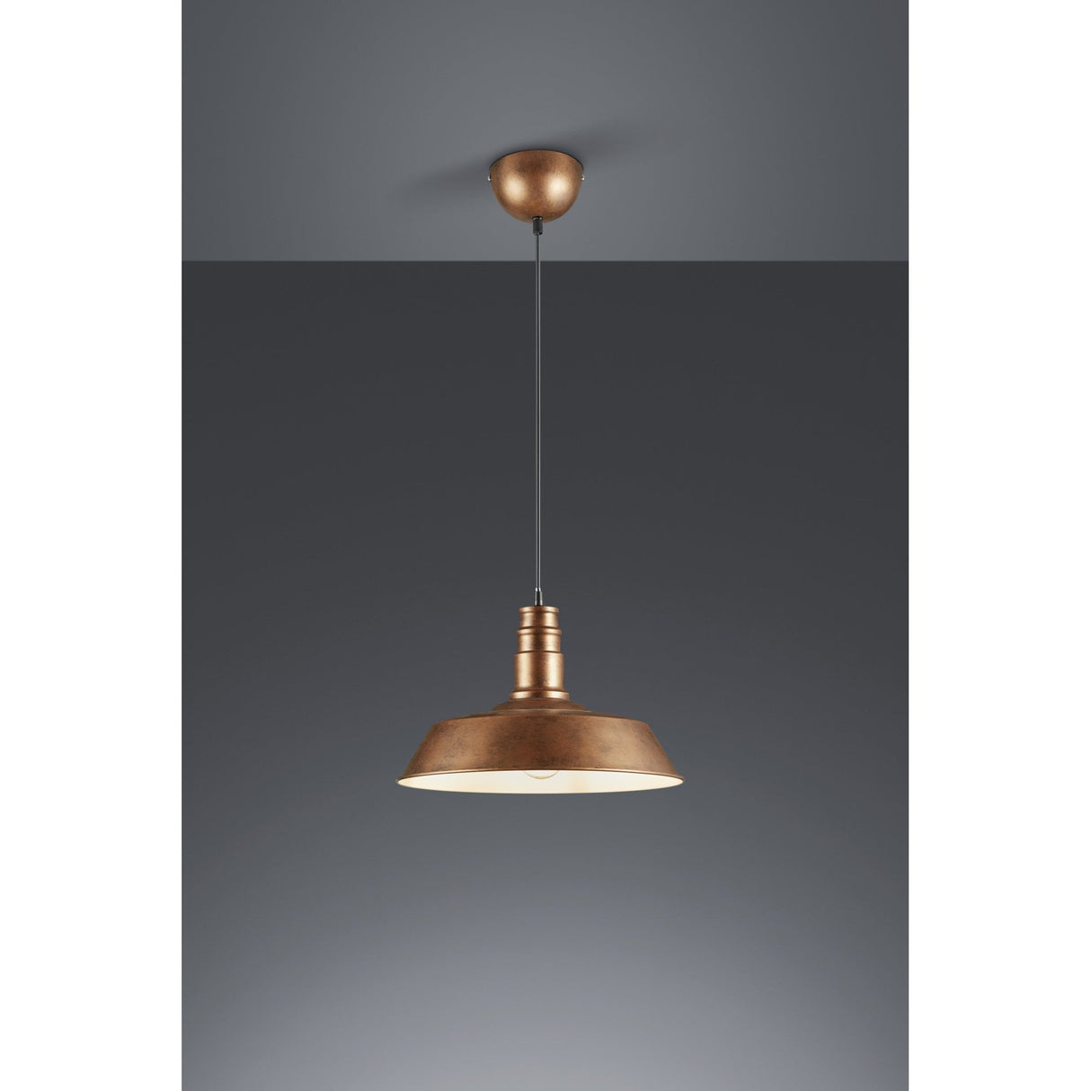 Contemporary Antique Copper Finish Pendant Light