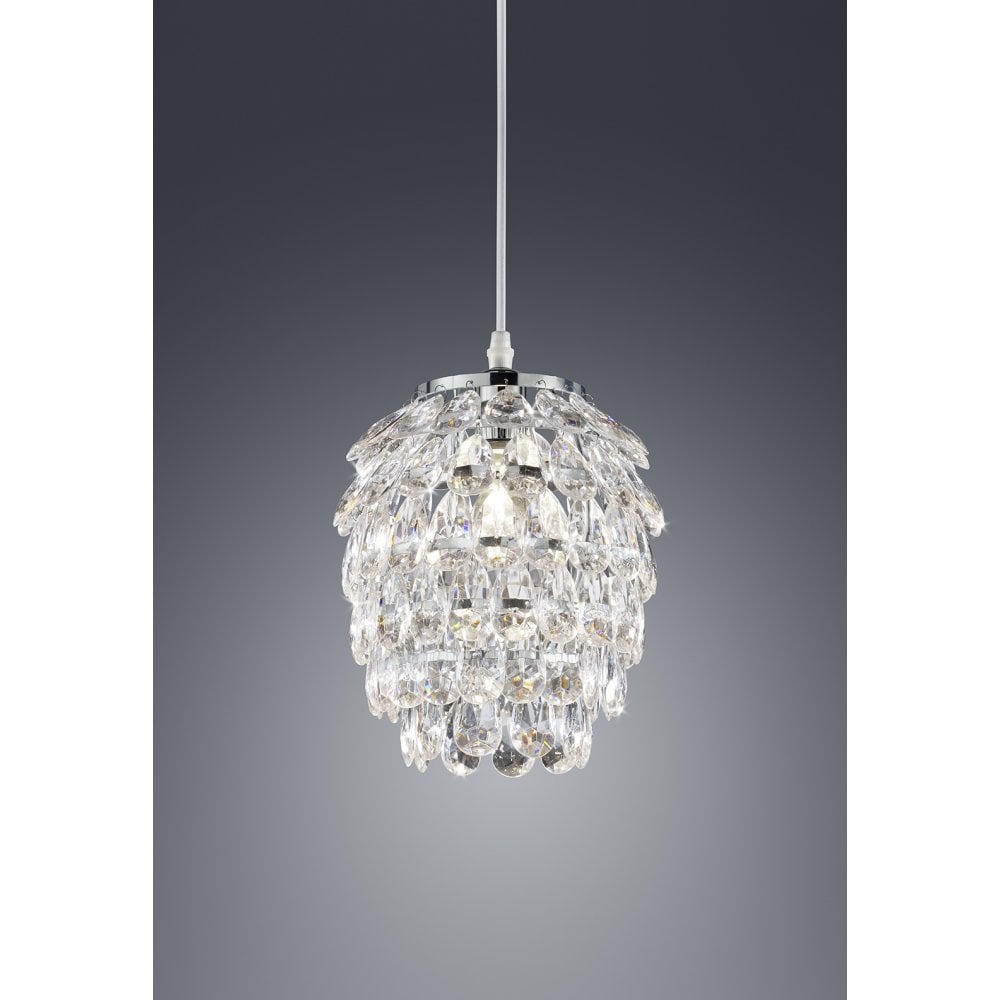 Sleek Modern Chrome Pendant Light Fixture