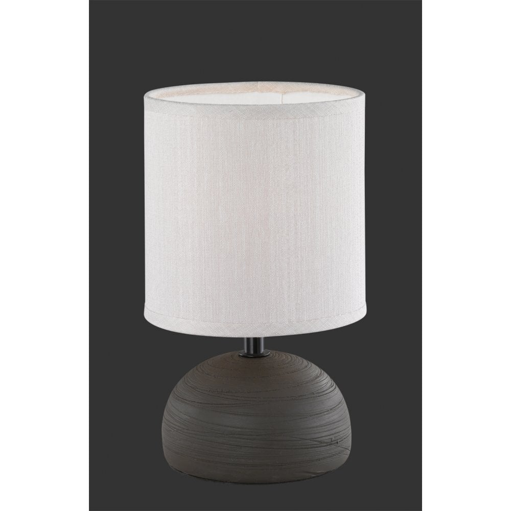 Contemporary Brown Ceramic Table Lamp - Luci Collection