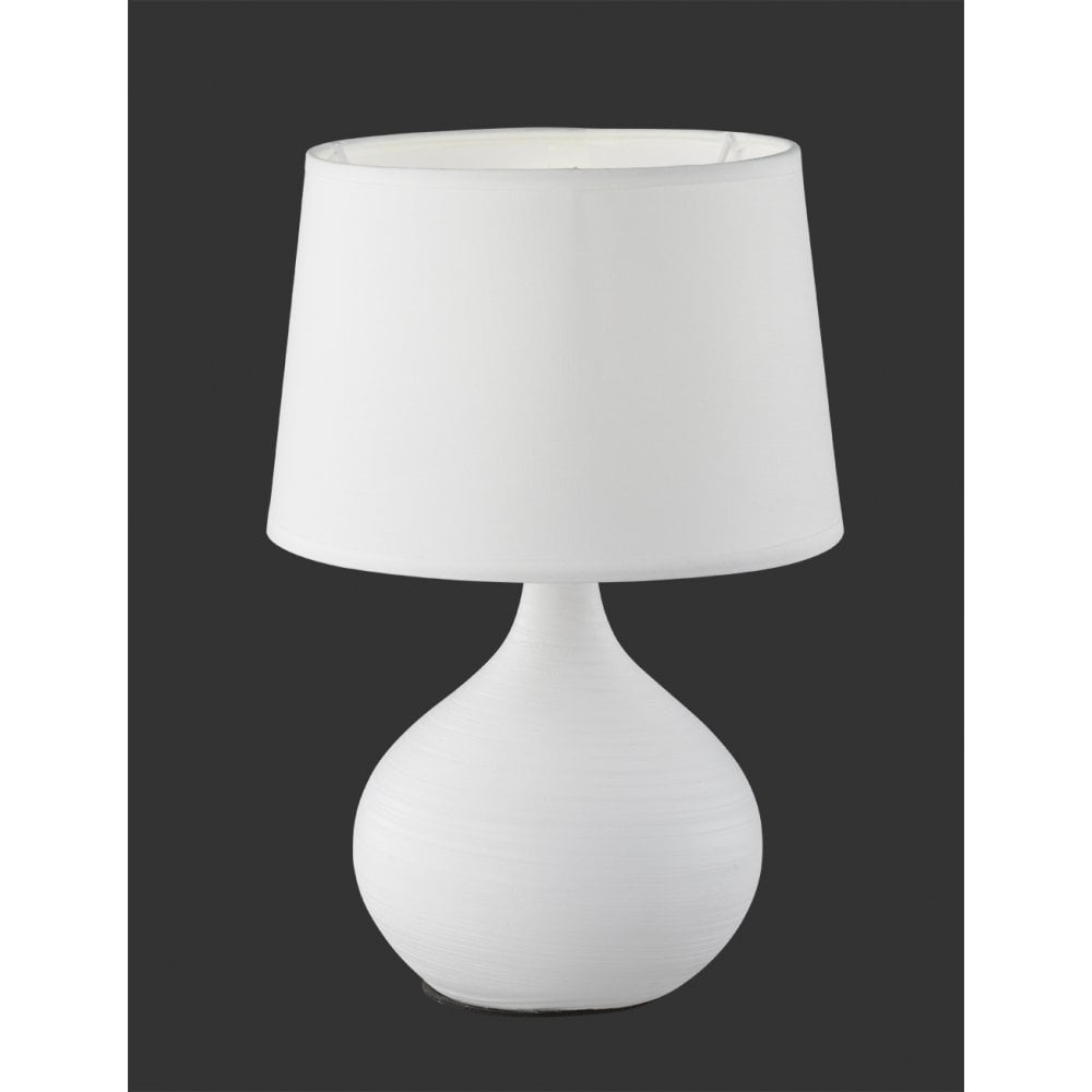 Contemporary Ceramic White Table Lamp with Modern Elegance