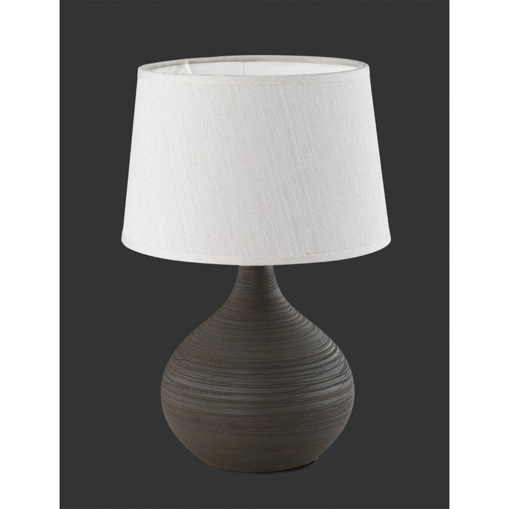 Elegant Brown Ceramic Table Lamp - Modern Martin Collection