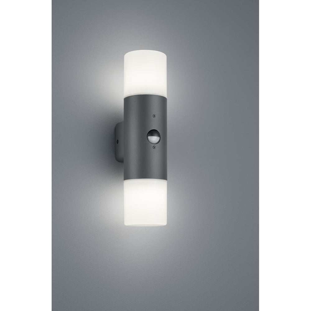 Modern Anthracite Wall Lamp with Motion Sensor