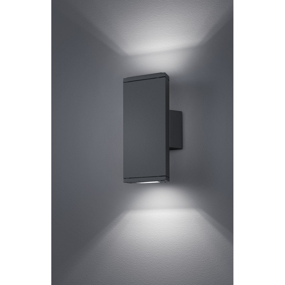 Sleek Colorado Anthracite LED Wall Light for Outdoor Modern Spaces