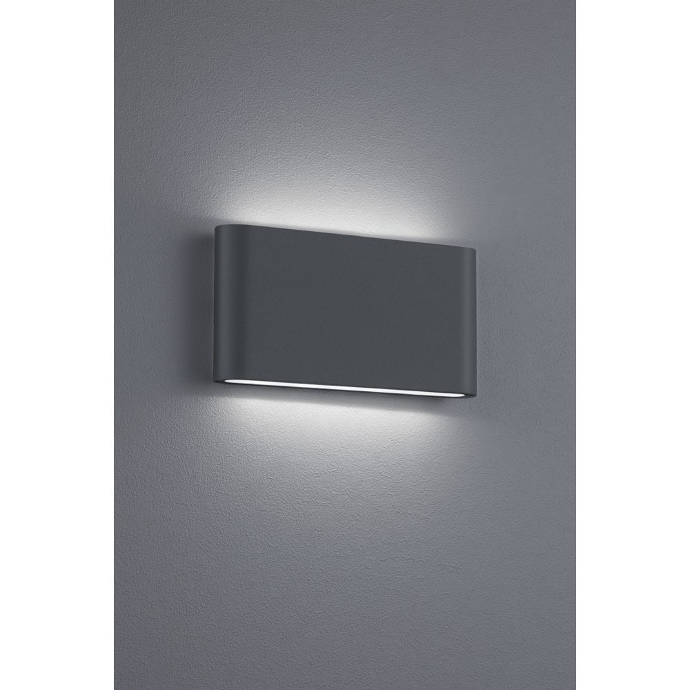 Modern Anthracite Wall Sconce – Thames II LED Outdoor Lamp