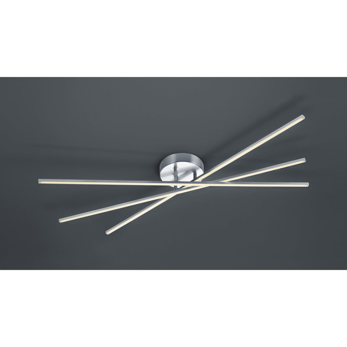 Sleek Nickel Modern Ceiling Lamp - Tiriac Collection