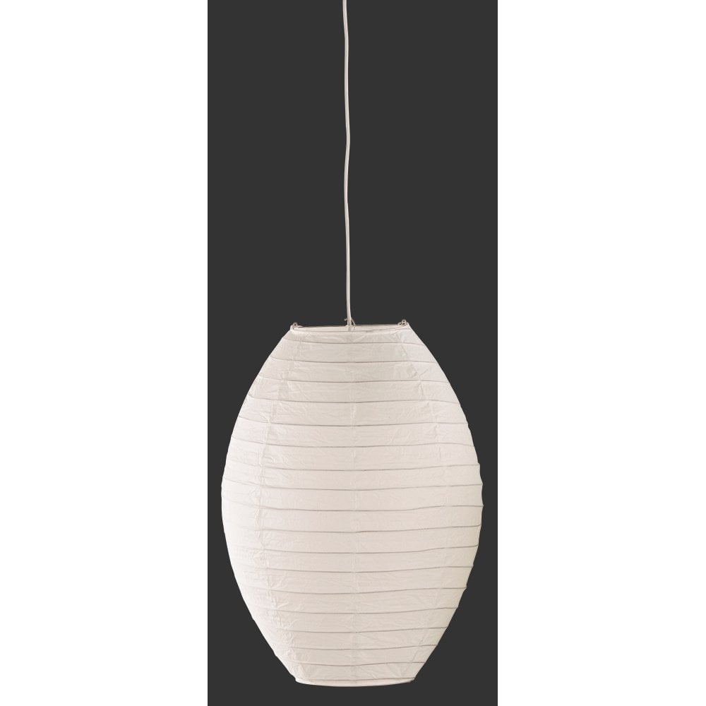 Elegant White Zen Paper Pendant Light