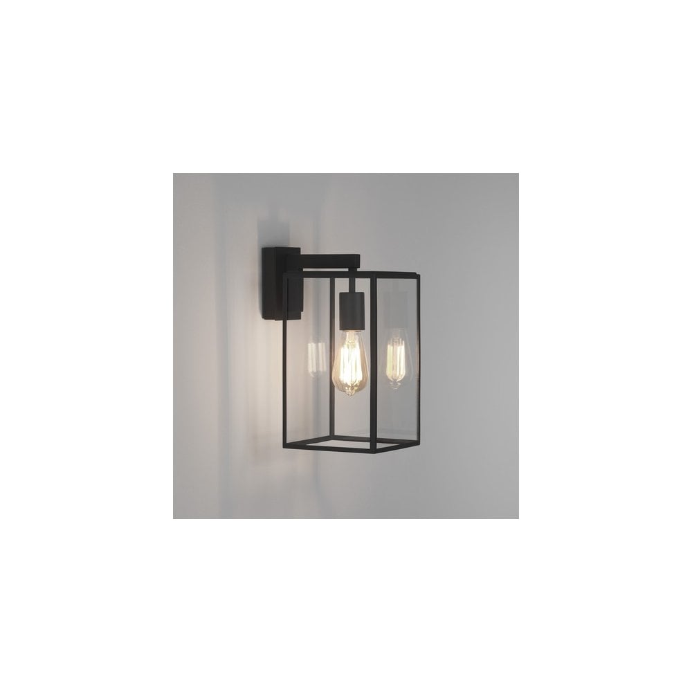 Matte Black 350mm Vertical Wall Lantern