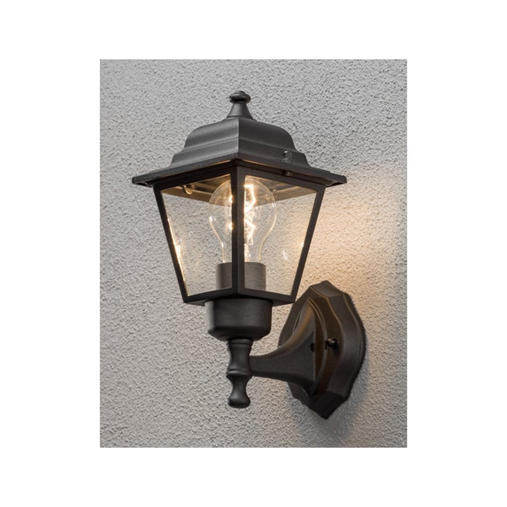 Sleek Black Outdoor Wall Light Fixture