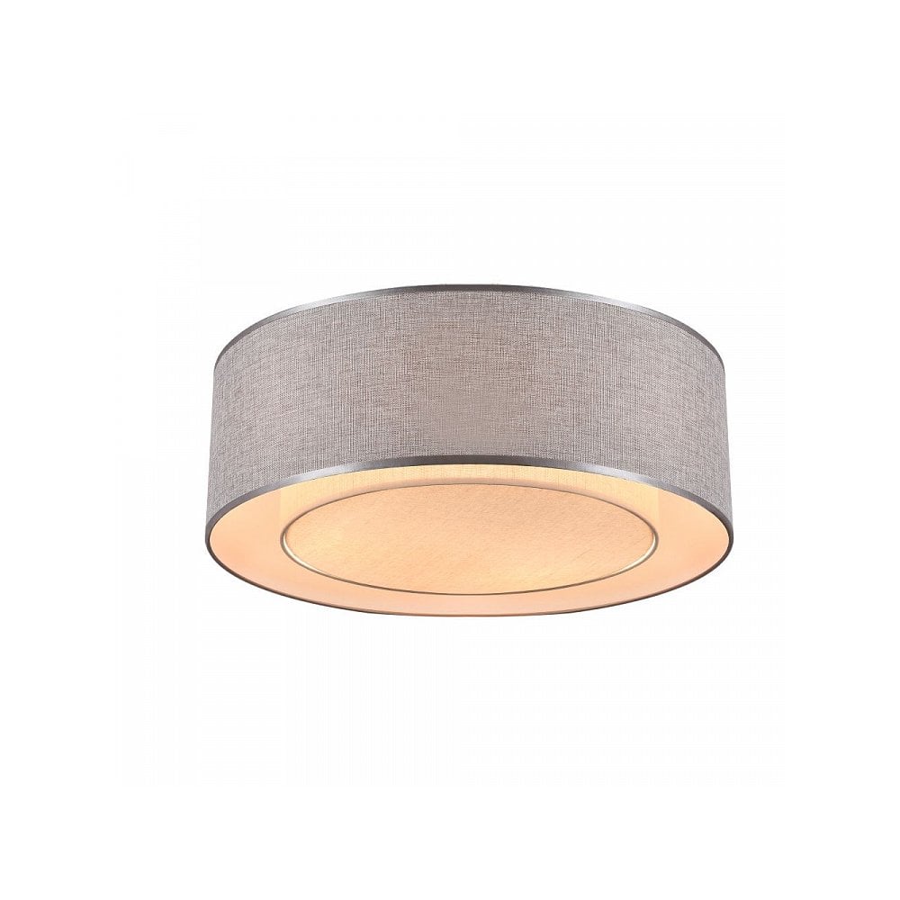 Contemporary Bergamo Grey Ceiling Lamp