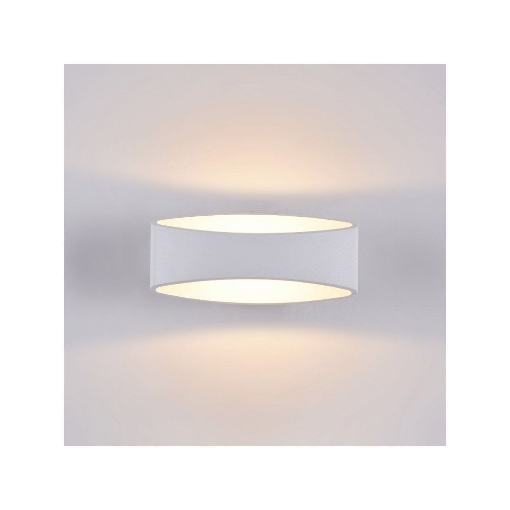 Sleek White Trame LED Wall and Ceiling Sconce