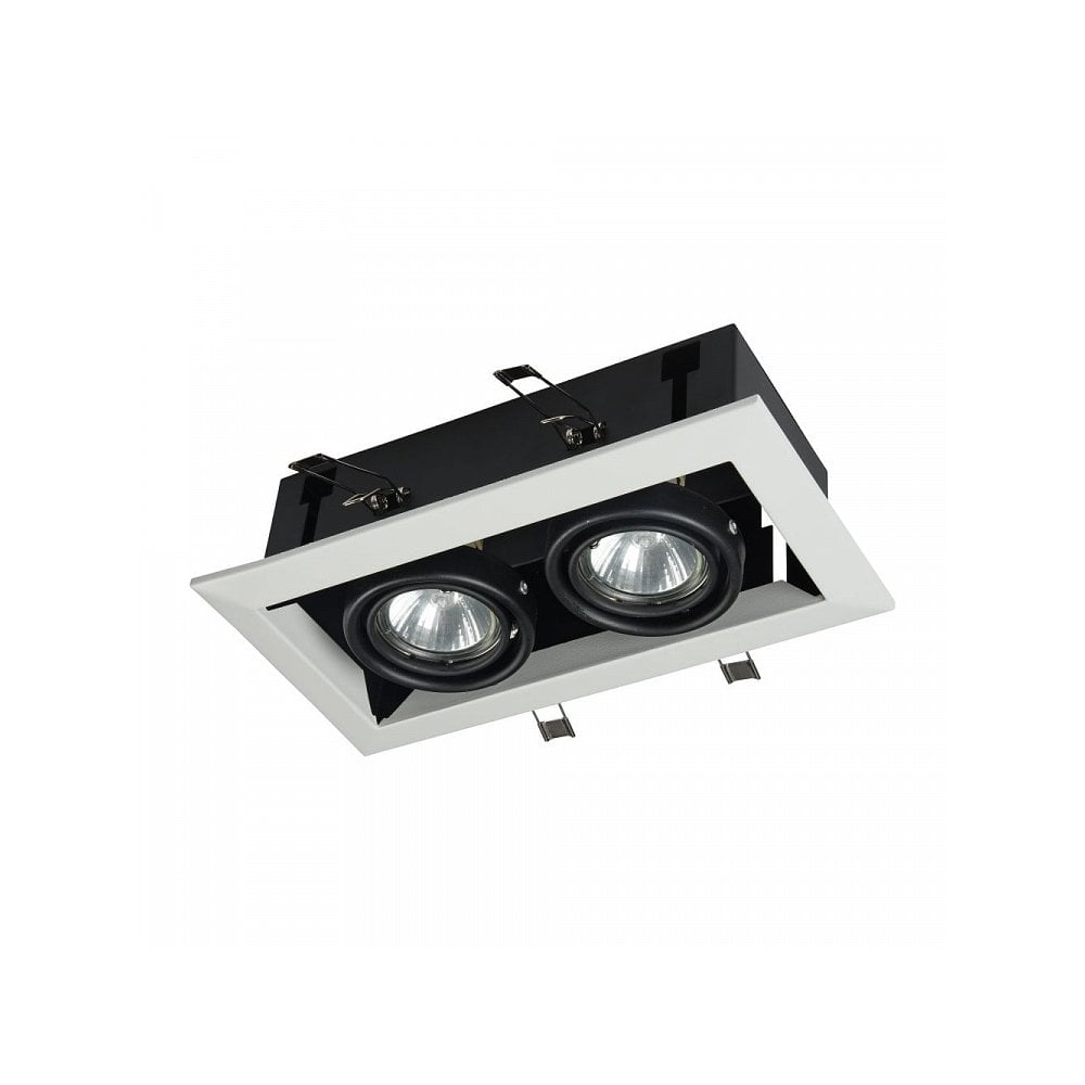 Sleek White Metal Ceiling Downlight Fixture