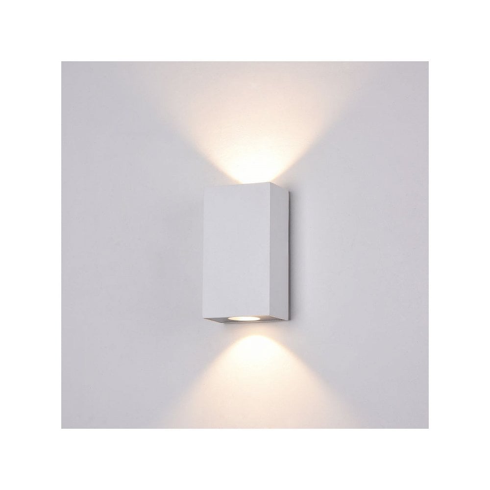 Times Square Outdoor Wall-Mounted White LED Coach Lantern