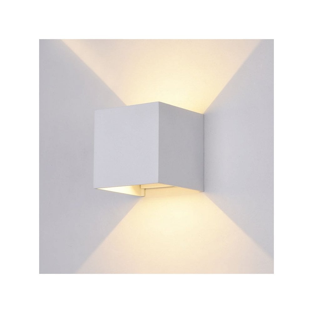 White Fulton Series LED Outdoor Wall Light