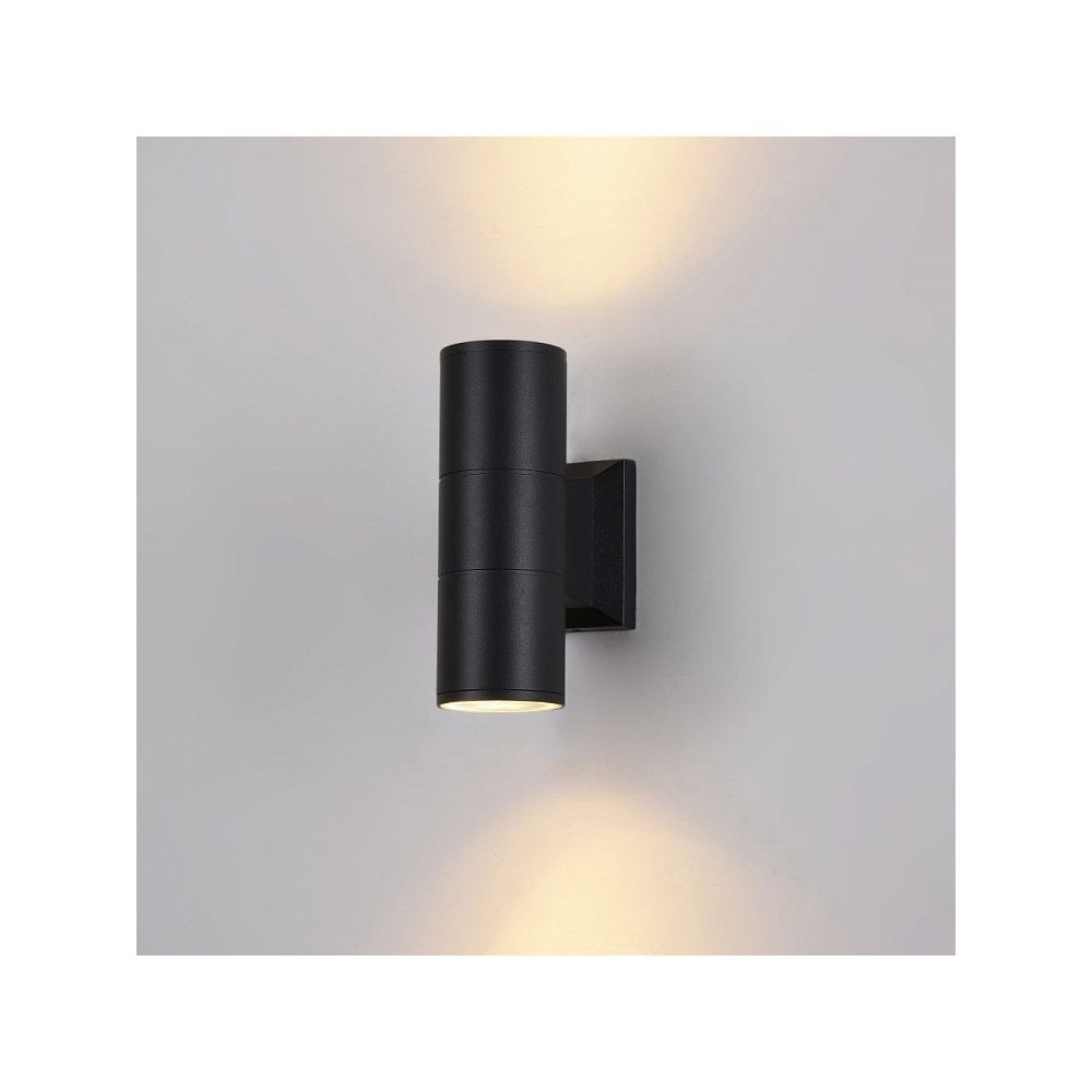 Sleek Bowery Black Outdoor Wall Light