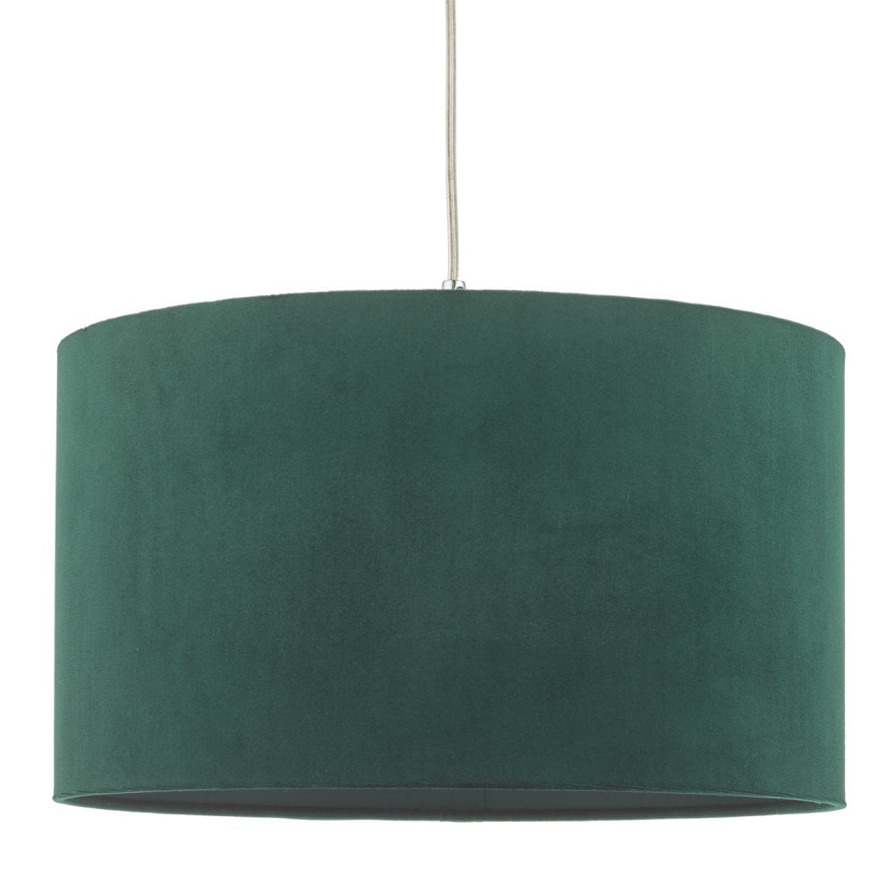 Akavia Green Velvet Drum Shade 35cm 35cm
