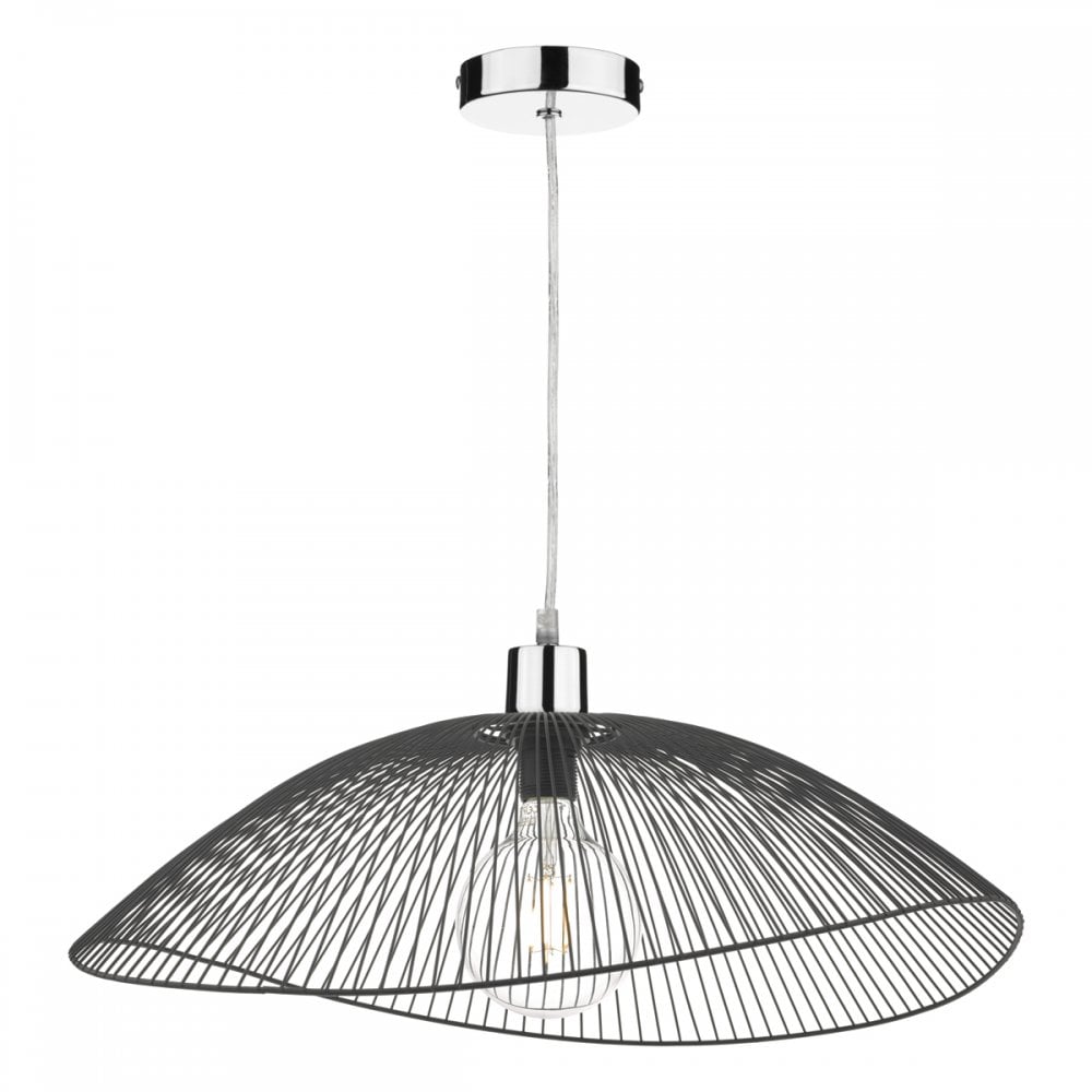 Onza Wire Easy Fit Pendant Shades Black (Twin Pack)