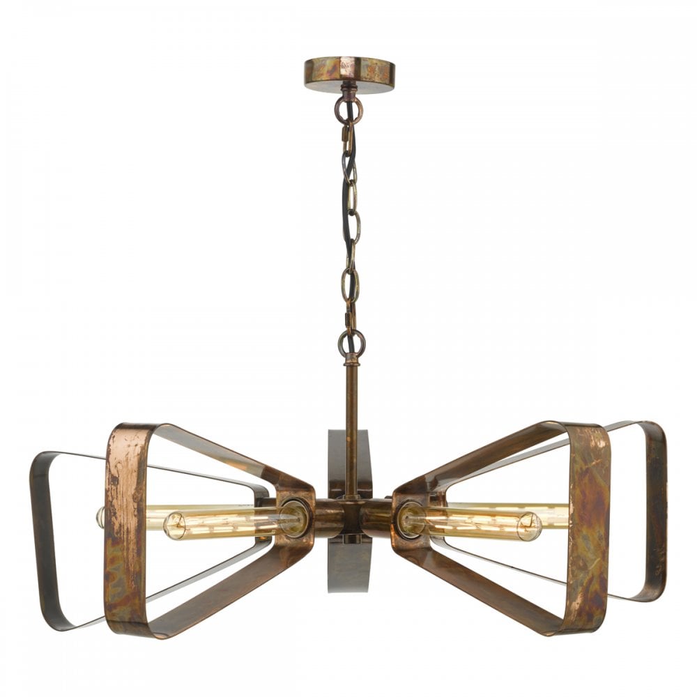 Yavanna Industrial 5 Light Pendant Oiled Copper