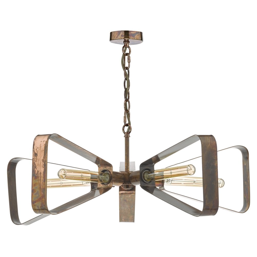 Yavanna Industrial 5 Light Pendant Oiled Copper
