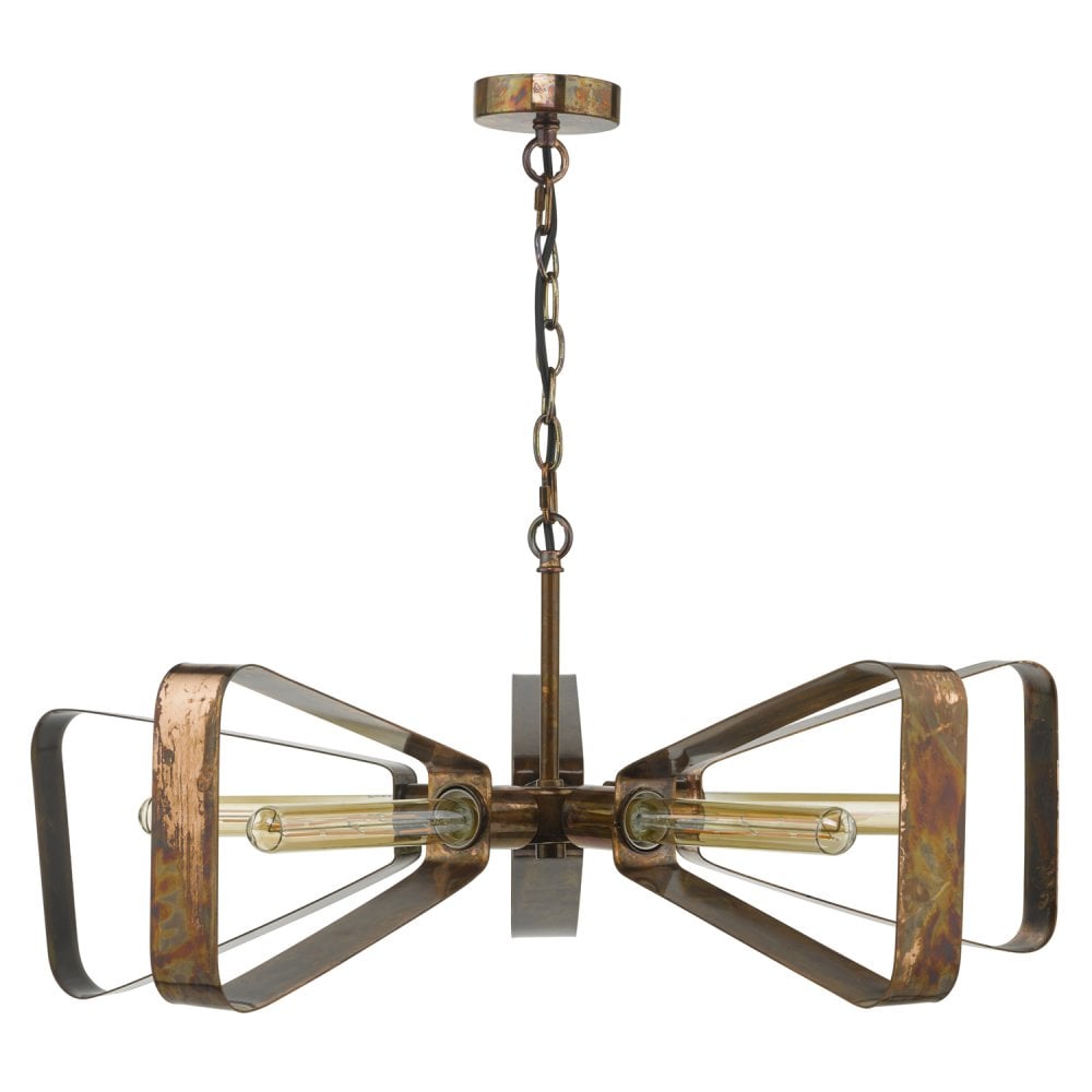 Yavanna Industrial 5 Light Pendant Oiled Copper