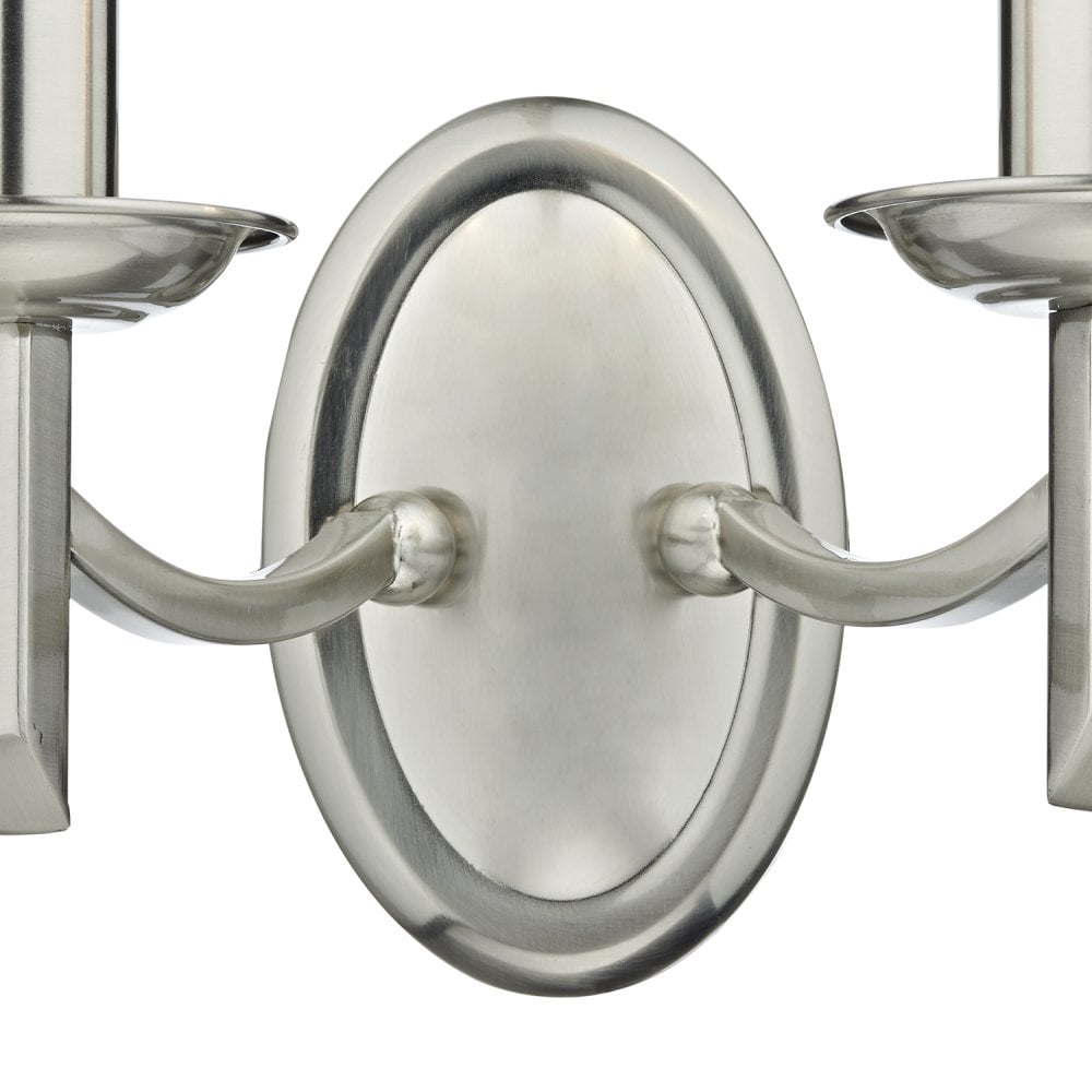 Ambassador 2 Light Wall Light Satin Chrome Bracket Only