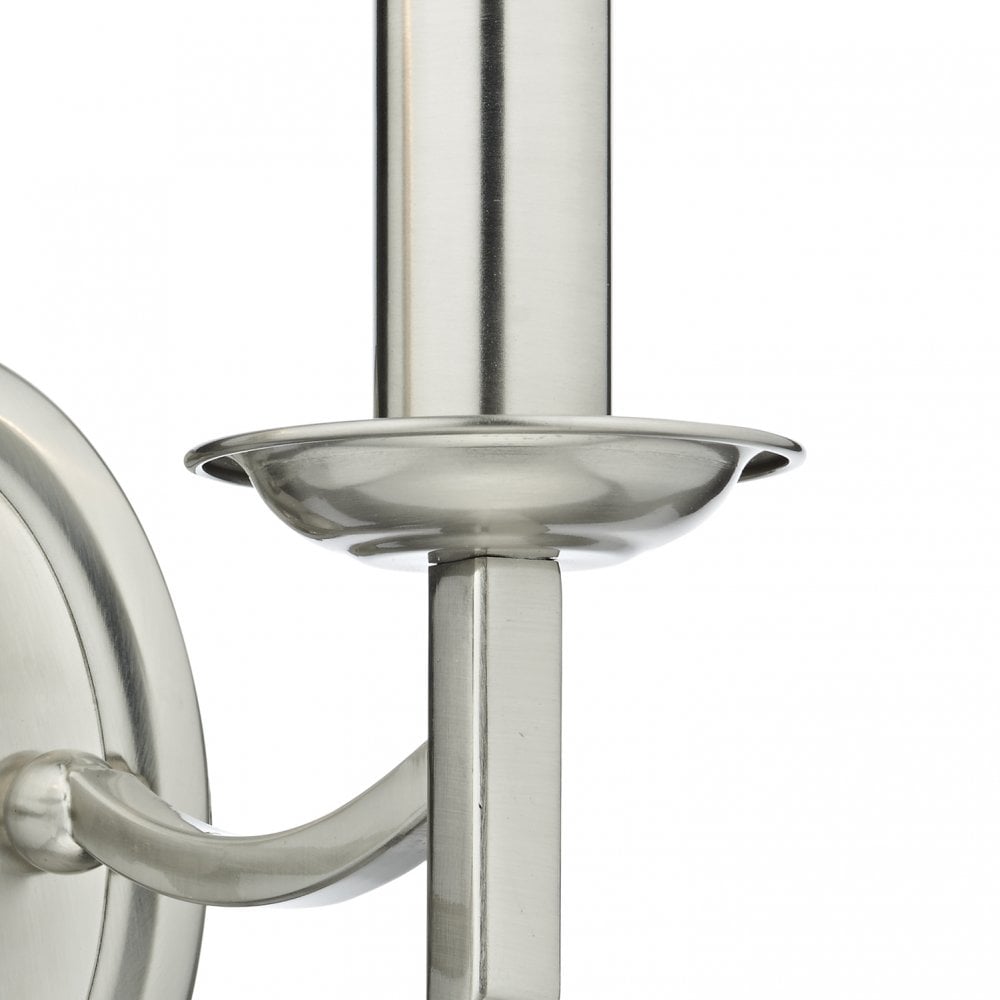 Ambassador 2 Light Wall Light Satin Chrome Bracket Only