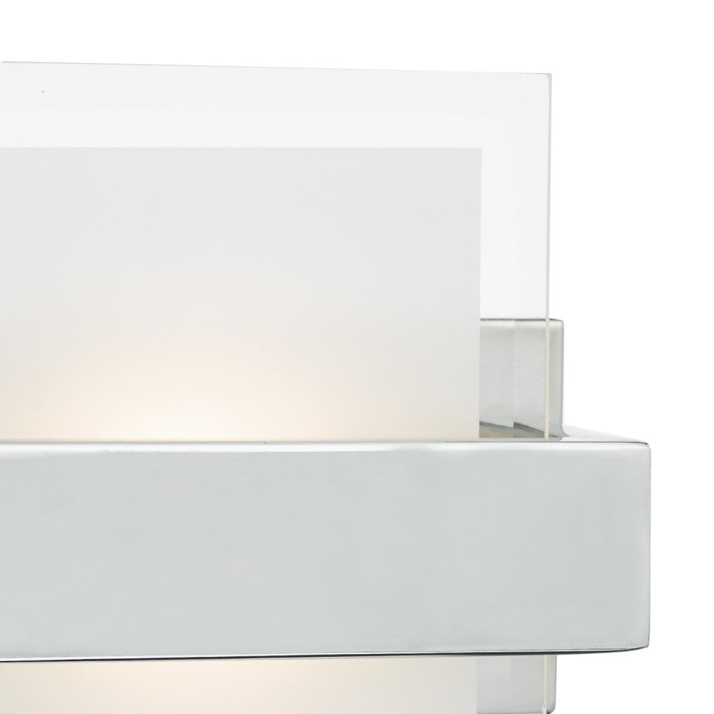 Apt Wall Washer Polished Chrome and White Glass LED