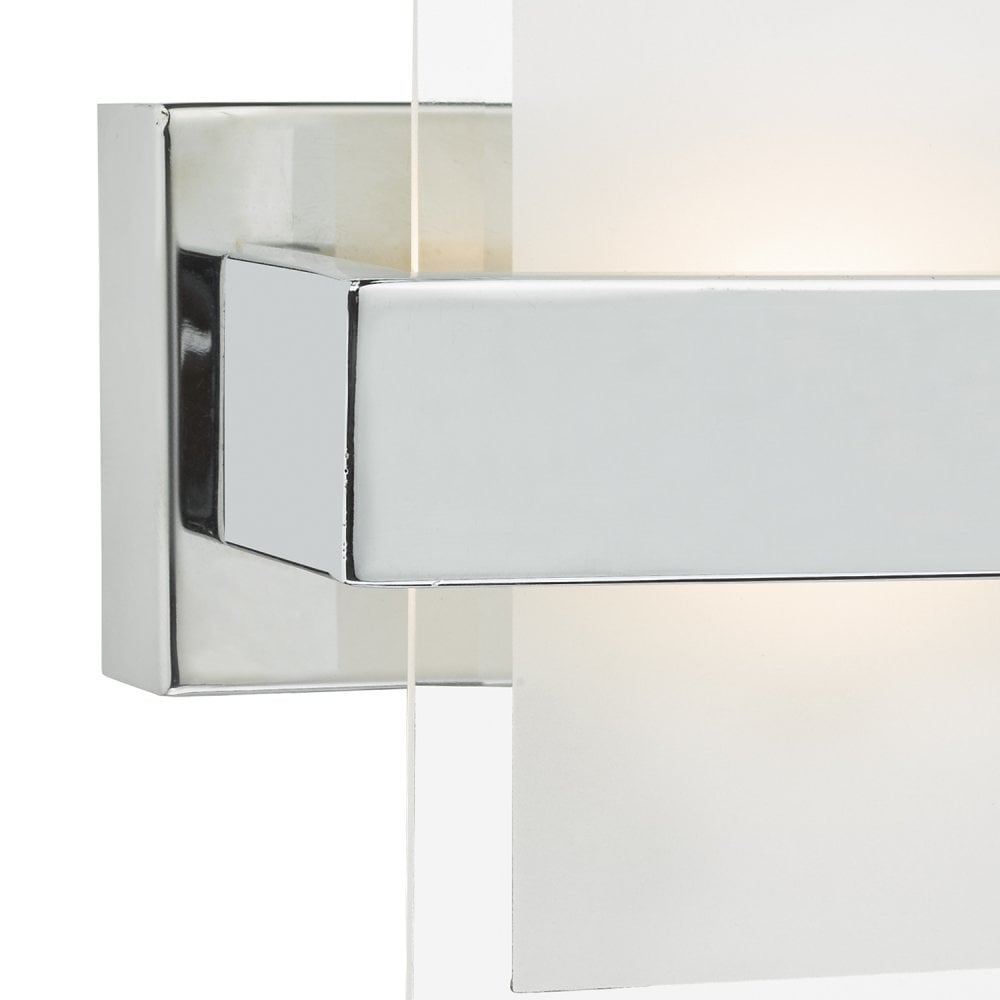 Apt Wall Washer Polished Chrome and White Glass LED
